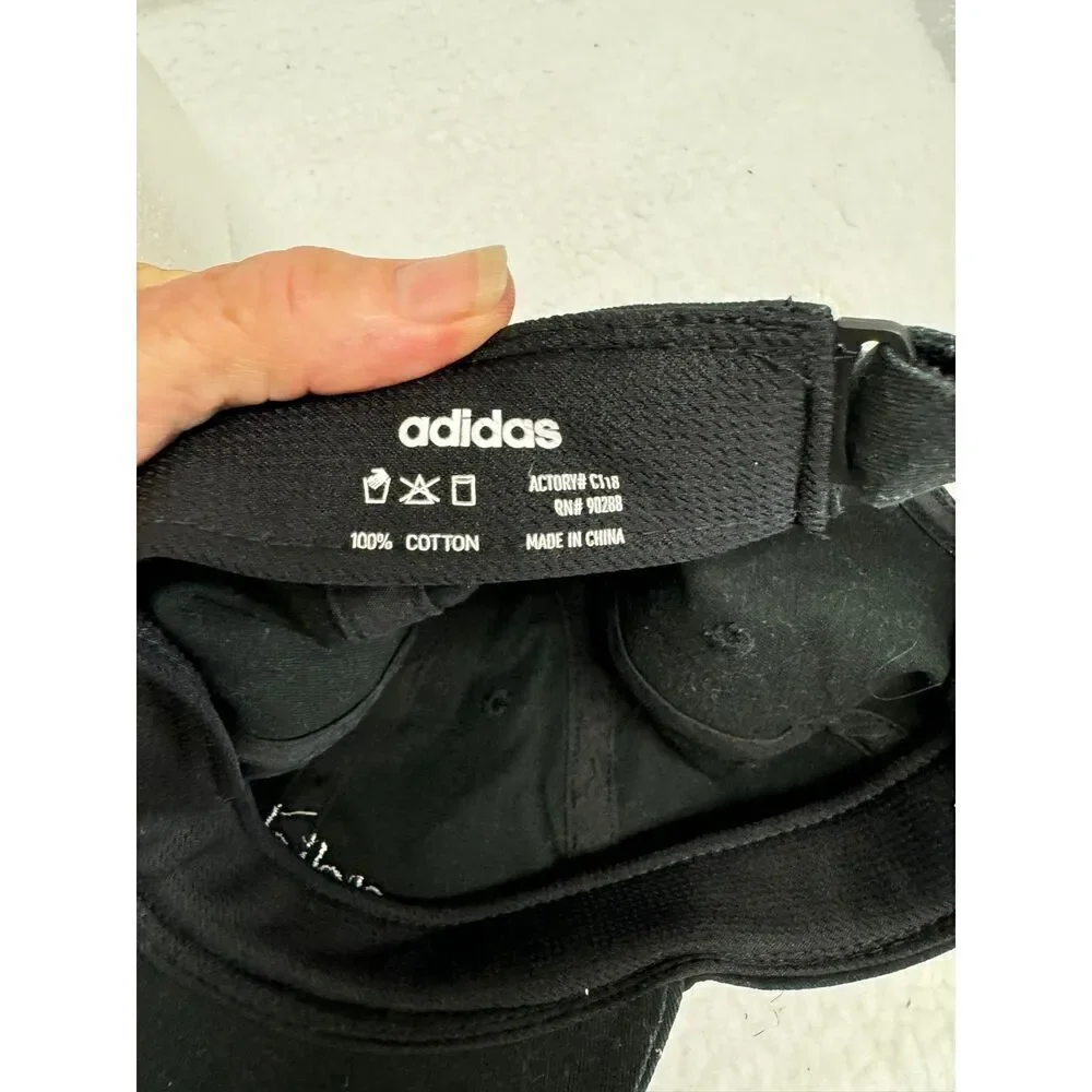 Adidas‎ Black Baseball Cap Adjustable Logo Unisex Cotton Hat